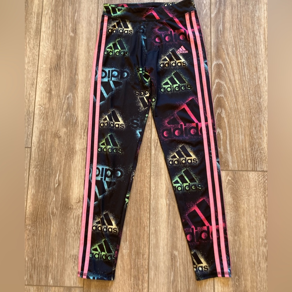 Adidas Kids Multicolor Logo Leggings